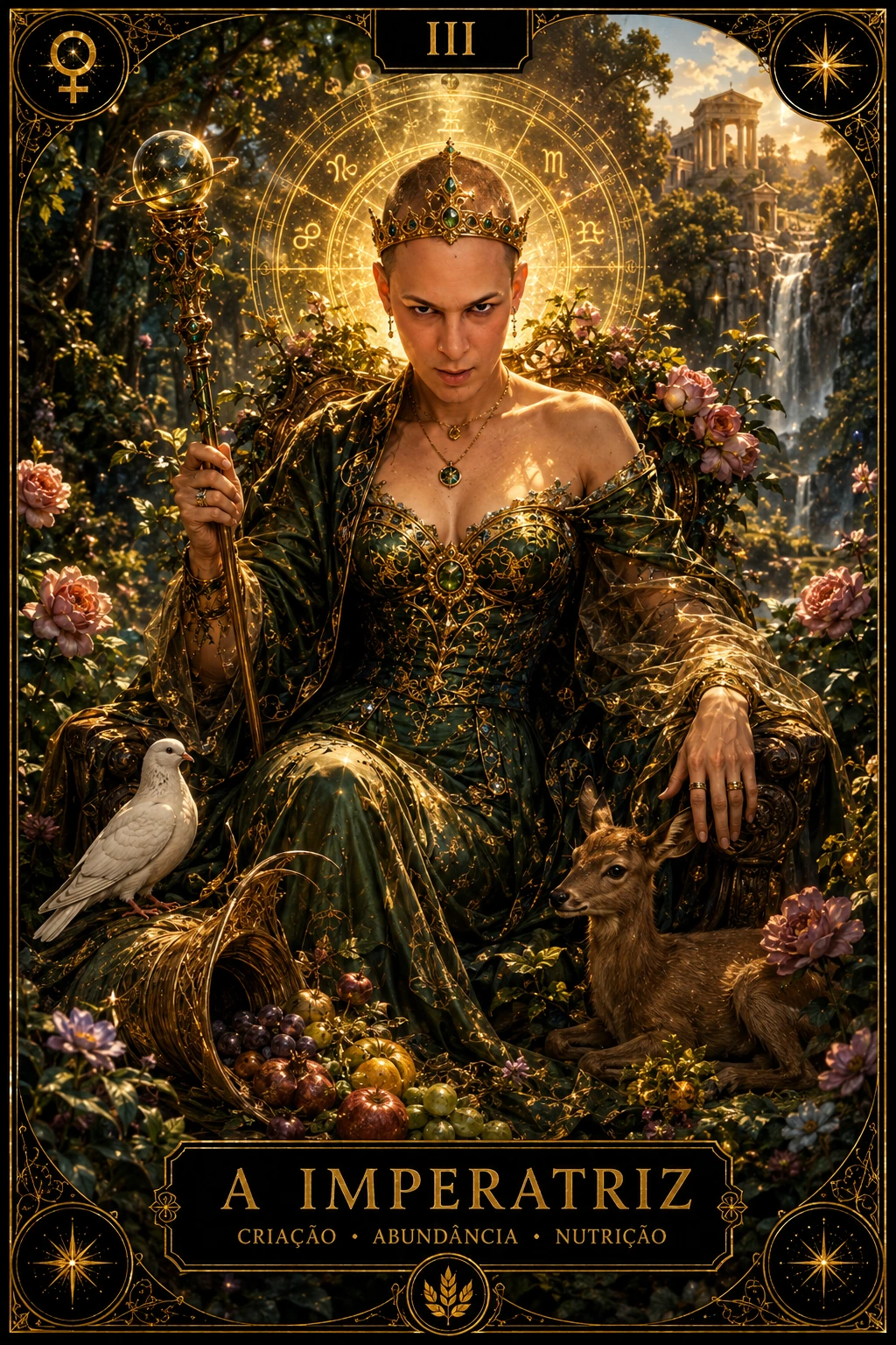 A Imperatriz — carta do Tarot em posição direta