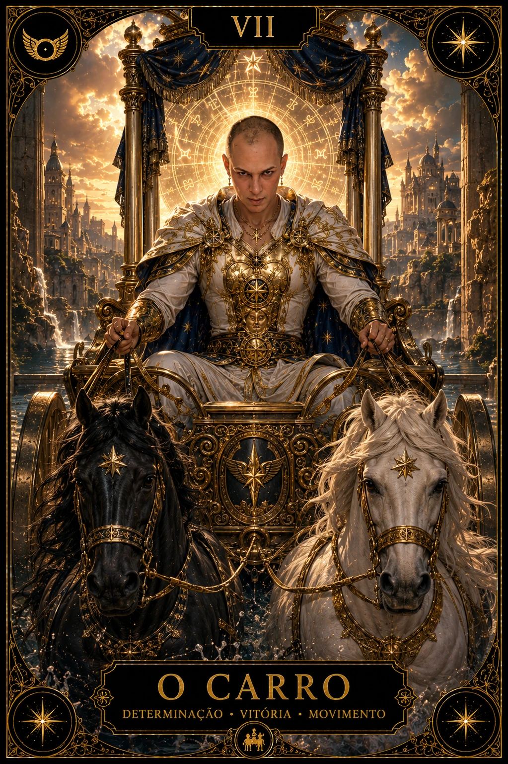 O Carro — carta do Tarot em posição direta