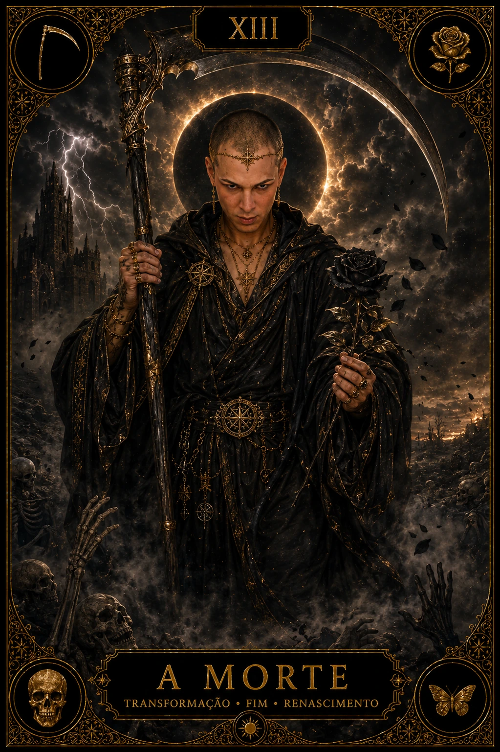 A Morte — carta do Tarot em posição direta