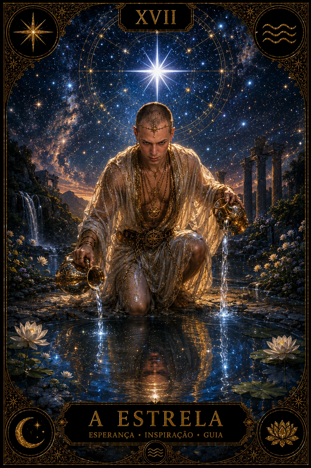 A Estrela — carta do Tarot em posição direta