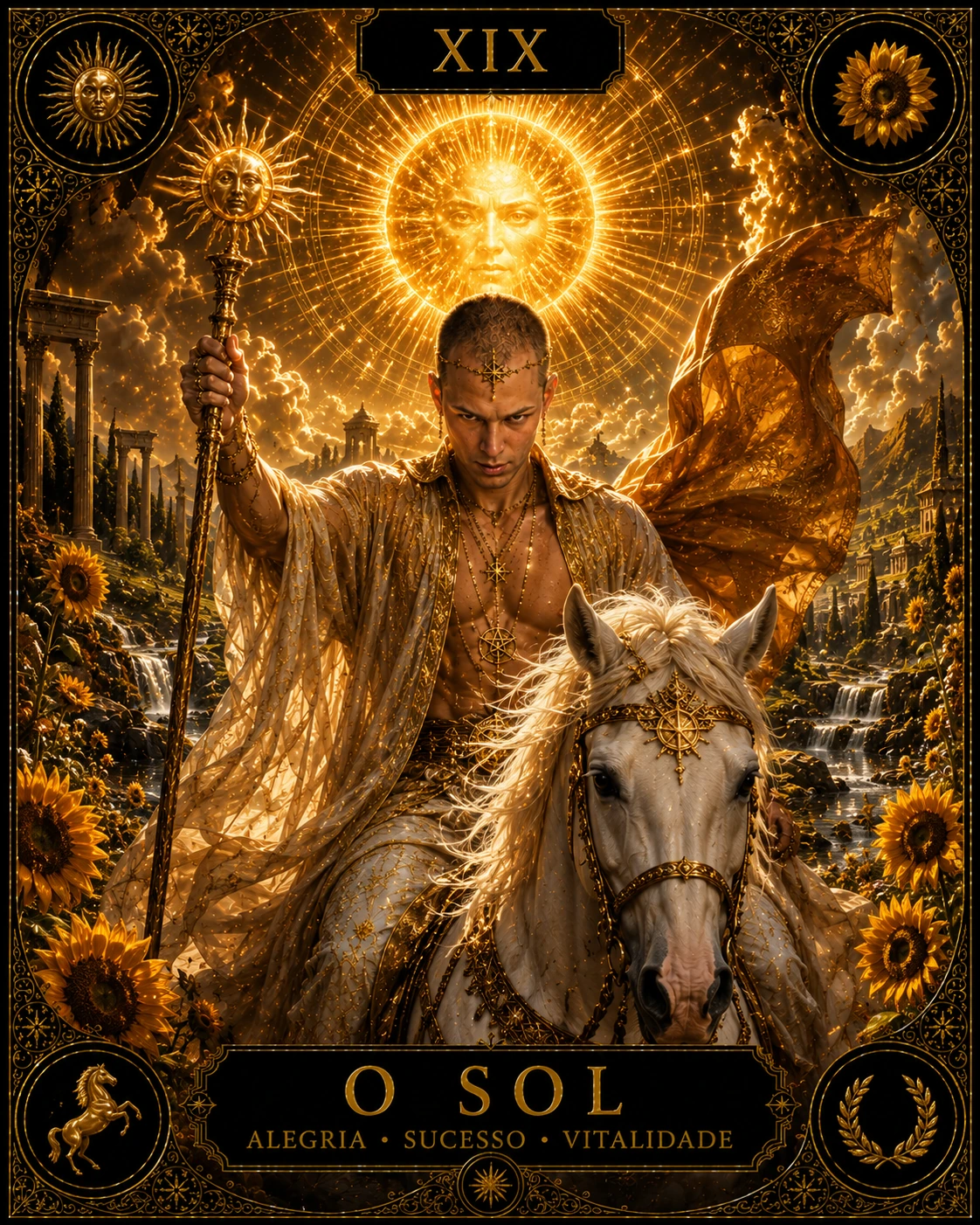 O Sol em posição direta