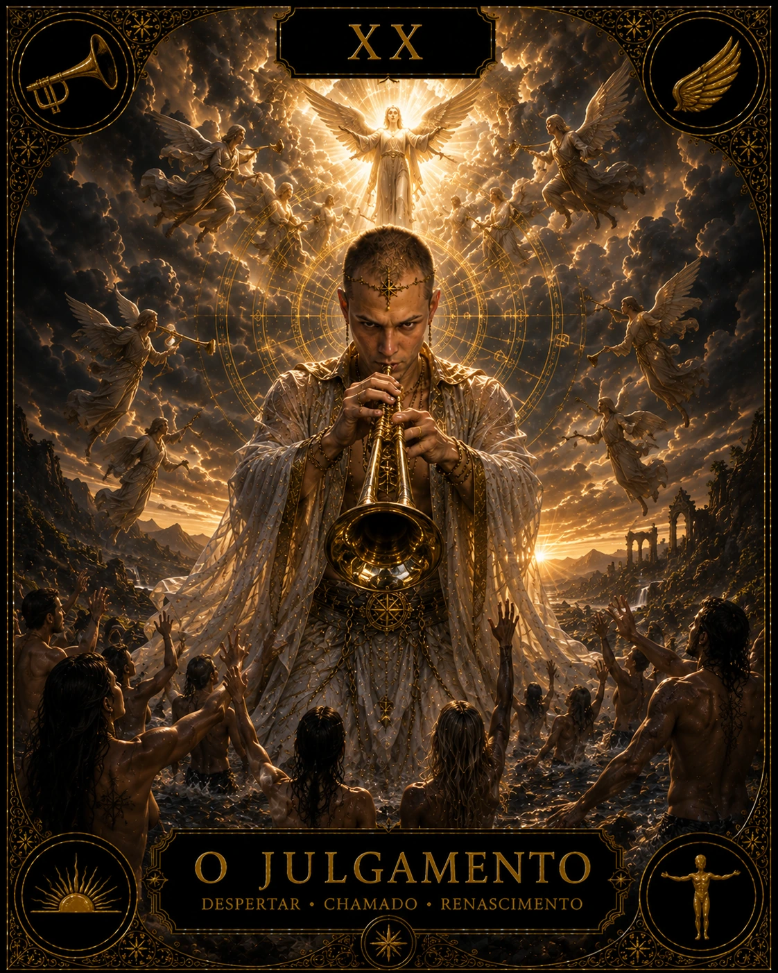 O Julgamento — carta do Tarot em posição direta